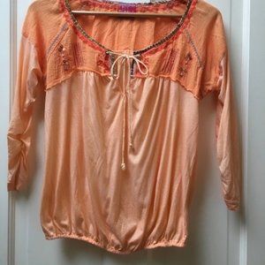 Free People XS Top Orange